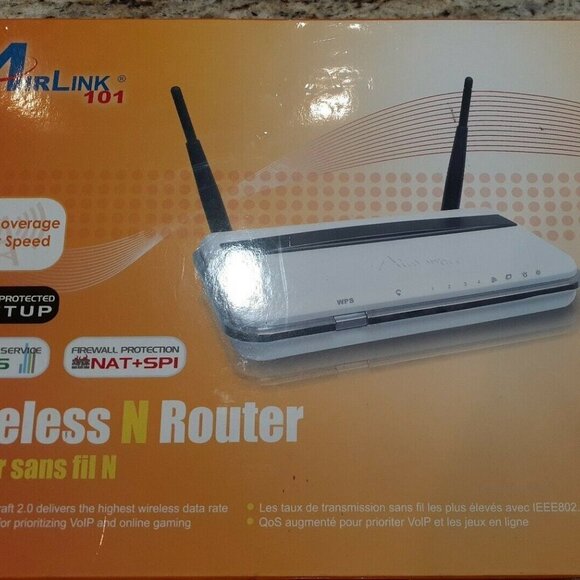 Airlink101 Wireless Router AR670W 300Mbps 802.11n LAN/Firewall 4-Port - Picture 2 of 6